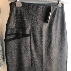 Kedziorek faux leather midi skirt!